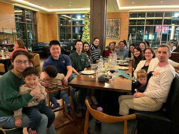 Lab dinner gathering